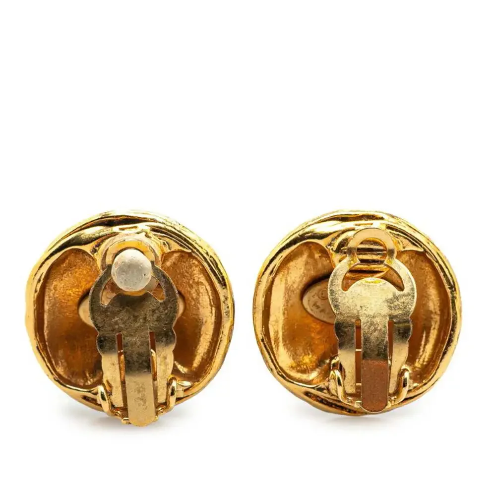 Chanel Cc Logo Clip-On Earrings Metal #208011C60B